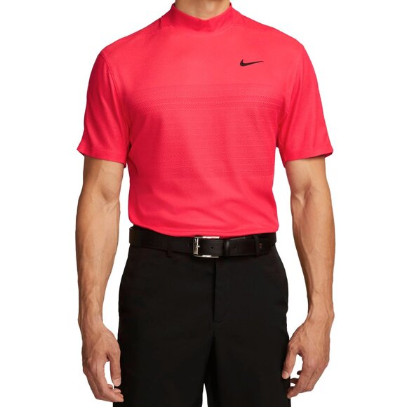 NIKE GOLF TIGER WOODS ADV MOCK SHIRT CUSTOM ATHLETE EXCLUSIVE DR5324-850 EMBER - Picture 7 of 8